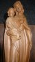 Дърворезба на богородица, снимка 1 - Антикварни и старинни предмети - 41699313