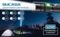 BUCASA Акумулаторни фенерчета S2500, супер ярки LED тактически фенерчета с висок лумен, 3 режима, снимка 4