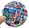 50 бр PJMASKS PJ Masks PJ Mask самозалепващи лепенки стикери за украса декор картонена торта, снимка 3