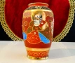 Ваза японски порцелан Satsuma,злато,печат. , снимка 3
