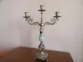 свещник от оникс и месинг, снимка 1
