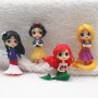 4бр фигурки Disney Princess Ariel Rapunzel Mulan, снимка 1