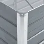 vidaXL Градинска висока леха поцинкована стомана 600x80x45 см сива, снимка 5