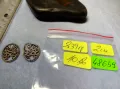 2 СТАРИННИ ФЛИГРАННИ СРЕБЪРНИ УКРАШЕНИЯ СРЕБРО ВИСОКА ПРОБА За ВЪЗРОЖДЕНСКИ НАКИТИ 48659, снимка 4