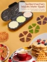 Гофретник FOHERE King Size Waffle Iron,Гаранция, снимка 3