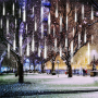 LED коледни висулки „Падащ сняг“ – Бели, снимка 4