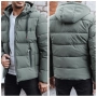 Мъжко зимно ватирано яке с качулка, 4цвята , снимка 11