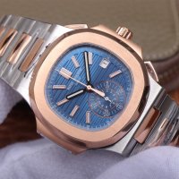 Мъжки часовник Patek Philippe Nautilus 5980 с автоматичен швейцарски механизъм, снимка 3 - Луксозни - 44384598