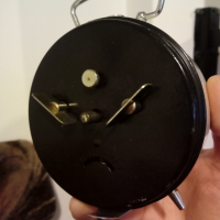 Антикварен механичен немски будилник,настолен часовник, снимка 4 - Антикварни и старинни предмети - 36210397