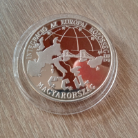 500 форинта 1993 сребро Интеграция с ЕС рядка, снимка 3 - Нумизматика и бонистика - 44702749