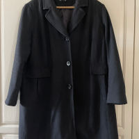 Палто черно ГО 134, снимка 1 - Палта, манта - 44745565