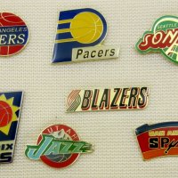 САЩ-Баскетбол-NBA-Баскетболни отбори-Значки-Комплект, снимка 1 - Колекции - 41666721
