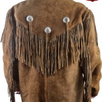 №3019 "American Legend" НОВО Мъжко велурено индиянско яке, снимка 3 - Якета - 38774341