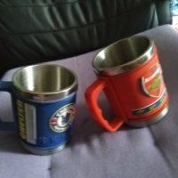 Метални чаши нови  за варене на чай-кафе и пиене- Челси, снимка 5 - Футбол - 42170056