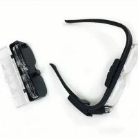 Бижутерски , нумизматични очила със сменяеми се лещи и 2 LED светлини, снимка 6 - Нумизматика и бонистика - 39809819