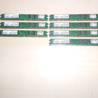 453.Ram DDR2 800 MHz,PC2-6400,2Gb,Kingston.Кит 7 броя.НОВ, снимка 1 - RAM памет - 41037726