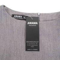 Клоширана сива рокля Awama - XL, снимка 6 - Рокли - 42532059