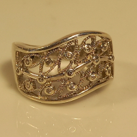 сребърен пръстен с камъни , снимка 1 - Пръстени - 44595937