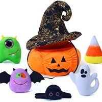 Нов комплект от 6 броя Хелоуин плюшени играчки Подарък Деца Украса Декорация, снимка 1 - Плюшени играчки - 42506147