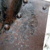 Автентична немска окопна лопатка,1915г,ПСВ, снимка 8 - Антикварни и старинни предмети - 36289604