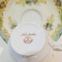 Японска порцеланова чаша с чинийка „Noritake“., снимка 8 - Колекции - 44252001