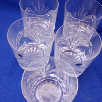 Български кристални чаши за уиски 5 бр, снимка 5 - Чаши - 44667296
