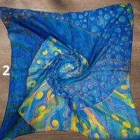 Дамски памучен шал 70х70 см - различни видове, снимка 4 - Шалове - 44478365