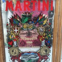 Ретро Картина Огледало MARTINI 26 x 34см, снимка 2 - Картини - 41817734