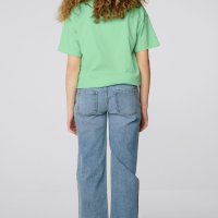 Детски дънки с широк крачол за момичета за ръст 146, снимка 3 - Детски панталони и дънки - 44363143