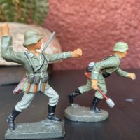 Стари фигурки войници от 30-те год на миналия век.Втора световна германци Elastolin Lineol, снимка 2 - Колекции - 41564304