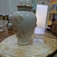 Прекрасна голяма антикварна немска порцеланова ваза Bavaria , снимка 4 - Антикварни и старинни предмети - 41348186