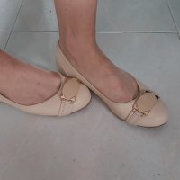 Дамски обувки, тип пантофка, цвят пудра, снимка 3 - Пантофи - 41528819
