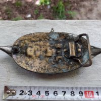 Уникална стара голяма бронзова тока за колан, снимка 6 - Антикварни и старинни предмети - 34231261