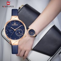 Дамски часовник NAVIFORCE Feminino Blue/Gold 5001L RGBEBE. , снимка 3 - Дамски - 34751188