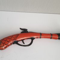 Стара ламаринена играчка пистолет, снимка 1 - Колекции - 41696980