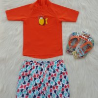 Детски бански 3-4 години - шорти, плажна блуза и чехли, снимка 15 - Детско бельо и бански  - 41780217