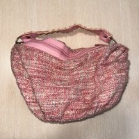 Розова платнена чанта, снимка 2 - Чанти - 41836416