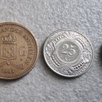 Монети. Карибски басеин. Холандски Антили. 1, 5, 10, 25 цента  и 1 гулден . 5 бр. , снимка 2 - Нумизматика и бонистика - 42425177
