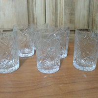 Руски кристални чаши с гарафа , снимка 1 - Антикварни и старинни предмети - 35858544