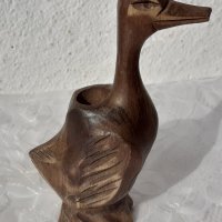 патка птица красива стара дърворезба, снимка 7 - Статуетки - 34514229