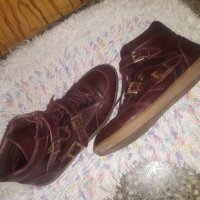 Винено черено-лилави кецове / обувки от естествена кожа 41, снимка 6 - Кецове - 34591462