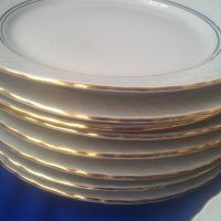 Порцеланови чинии на Изида, 8 бр за супа и 8 бр за основно, златни кантове, снимка 15 - Чинии - 41459623