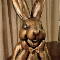 Голям Великденски заек– 35см, снимка 2 - Декорация за дома - 40156768