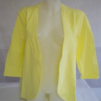 Дамска жълта жилетка от памук Nommo - XL, снимка 2 - Жилетки - 42547128