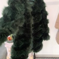 Пухено палто в размер S, снимка 7 - Палта, манта - 44407301