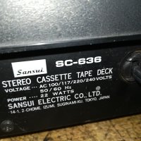 SANSUI SC-636 DECK MADE IN JAPAN-ВНОС FRANCE 2408231421, снимка 13 - Декове - 41954063