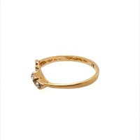 Златен дамски пръстен 1,30гр. размер:49 14кр. проба:585 модел:22398-1, снимка 2 - Пръстени - 44376175