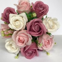 Букет с ароматни сапунени рози, снимка 10 - Декорация за дома - 32962692