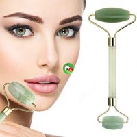 Двустранен ролер масажор за лице с нефрит Anti-aging facial massager, снимка 4 - Масажори - 34114525