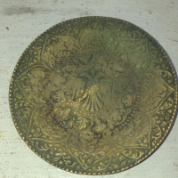 Стара чиния бронз двуглав орел, снимка 3 - Антикварни и старинни предмети - 36129107
